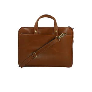 Crunch Leather Laptop Bag for Professional